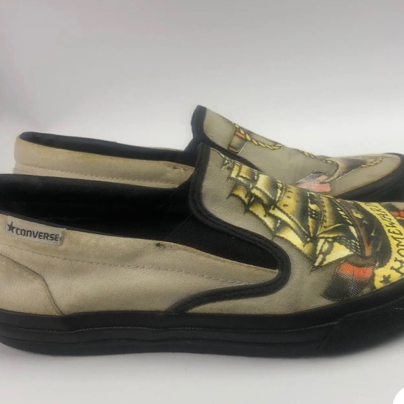 Converse Slip On shoes women's sz 7. Gently worn. No OG Box. Limited Edition. - Picture 3 of 8